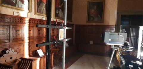 Biblioteca Apostolica Vaticana, octobre 2021, premières prises de vue (caméra de Lumiere Technology). Biblioteca Apostolica Vaticana, octobre 2021, premières prises de vue (caméra de Lumiere Technology).